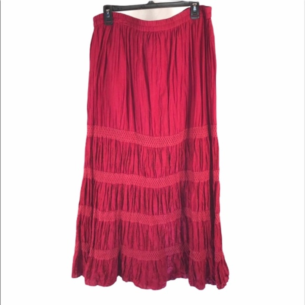 Vintage Rose Broomstick Skirt, size small